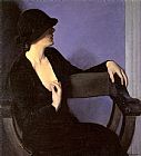 Study of a Woman in Black by Bernhard Gutmann